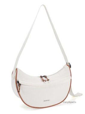 Anti Theft Crossbody Bag RFID Nylon Crescent Shoulder Travel